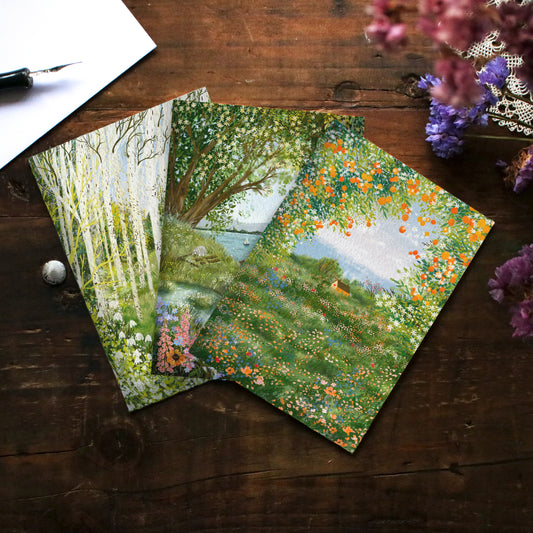 Greeting Cards set of 3 "My Lovely Spring"