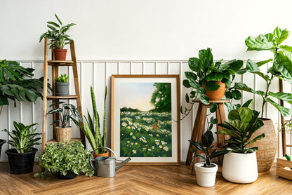 Giclee Fine Art Print  "Chamomile Hill"