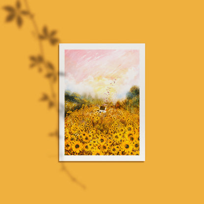 Giclee Fine Art Print "Sunflower Field"