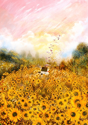 Giclee Fine Art Print "Sunflower Field"