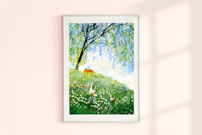 Giclee Fine Art Print "Curious Geese"