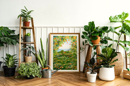 Giclee Fine Art Print "Oranges and Orange Cottage"