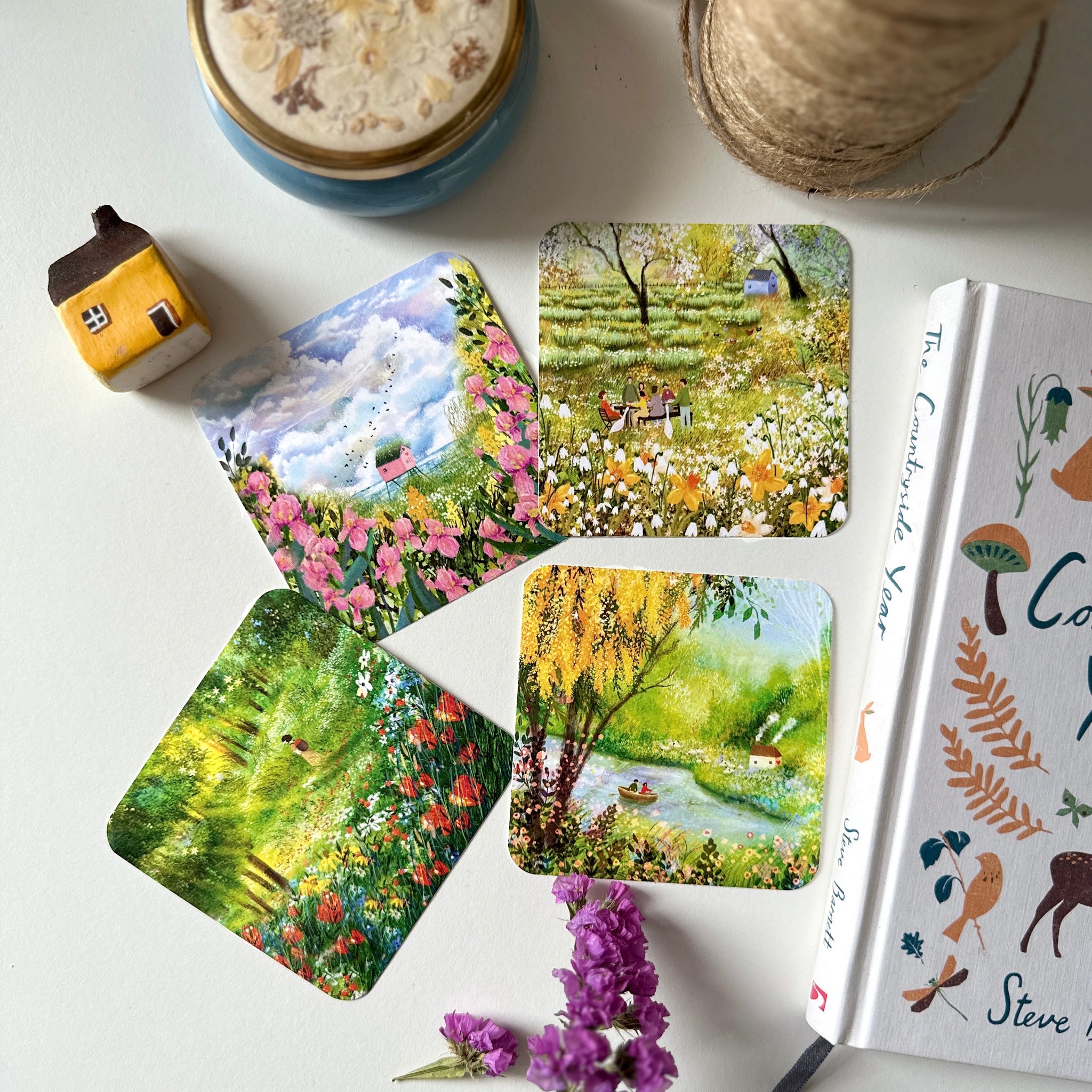 Stickers set "Spring is Here"