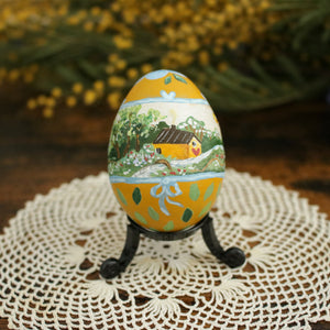 Heirloom Egg "Sailboat under a Milky Sky"