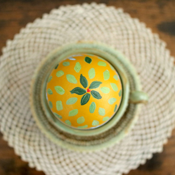 Heirloom Egg "Sailboat under a Milky Sky"