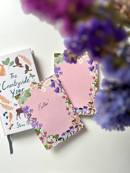 A6 Notepad "Strawberries and Blooms"