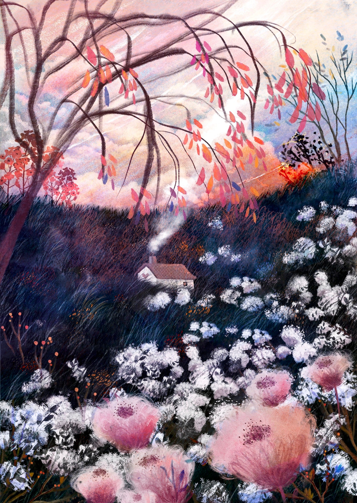 Giclee Fine Art Print "Last Blooms Before Winter"