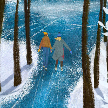 Giclée Fine Art Print "Midwinter Ice skating"