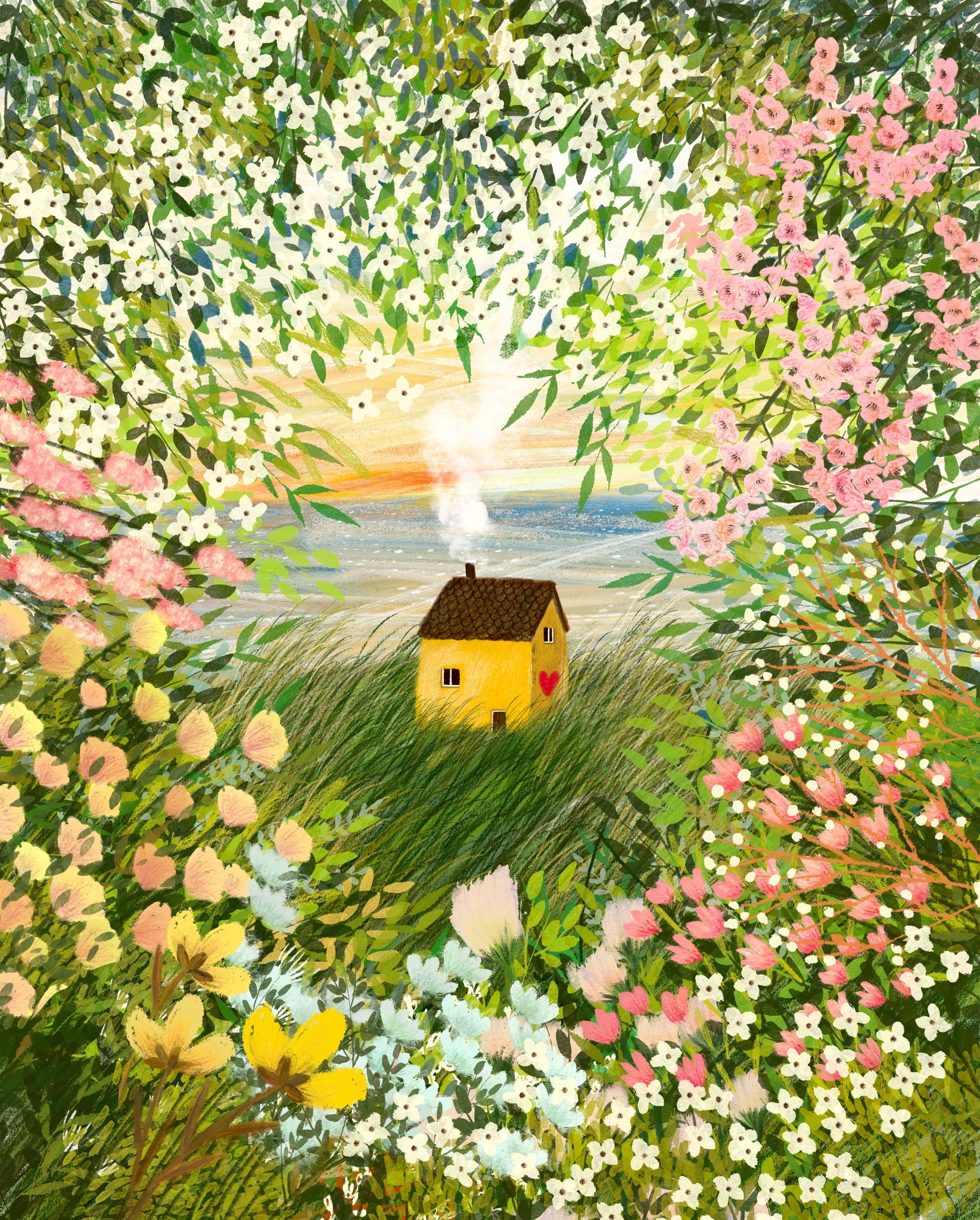 Giclee Fine Art Print "Summer in my Garden"