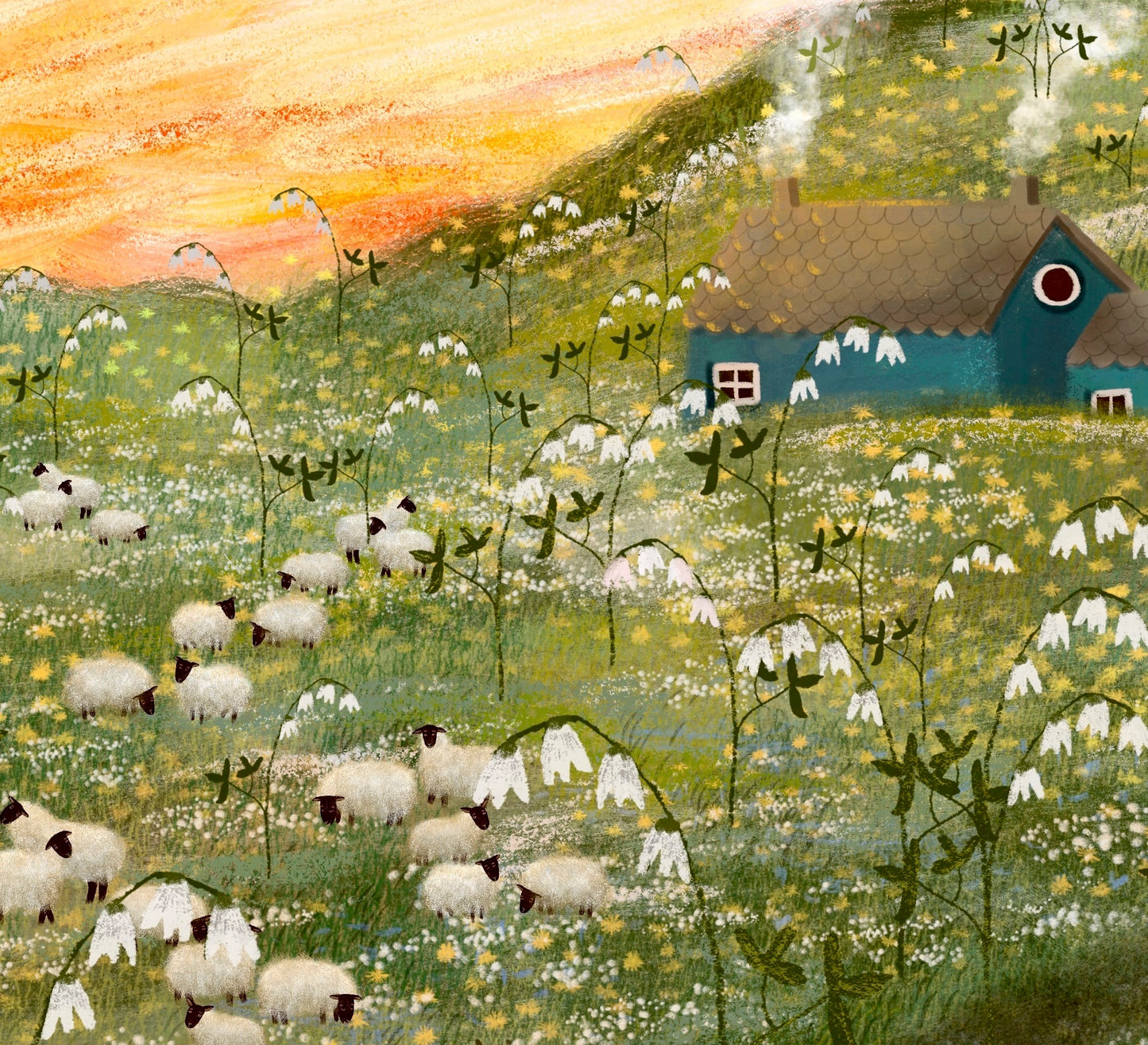 Giclee Fine Art Print "Sunset at Home"
