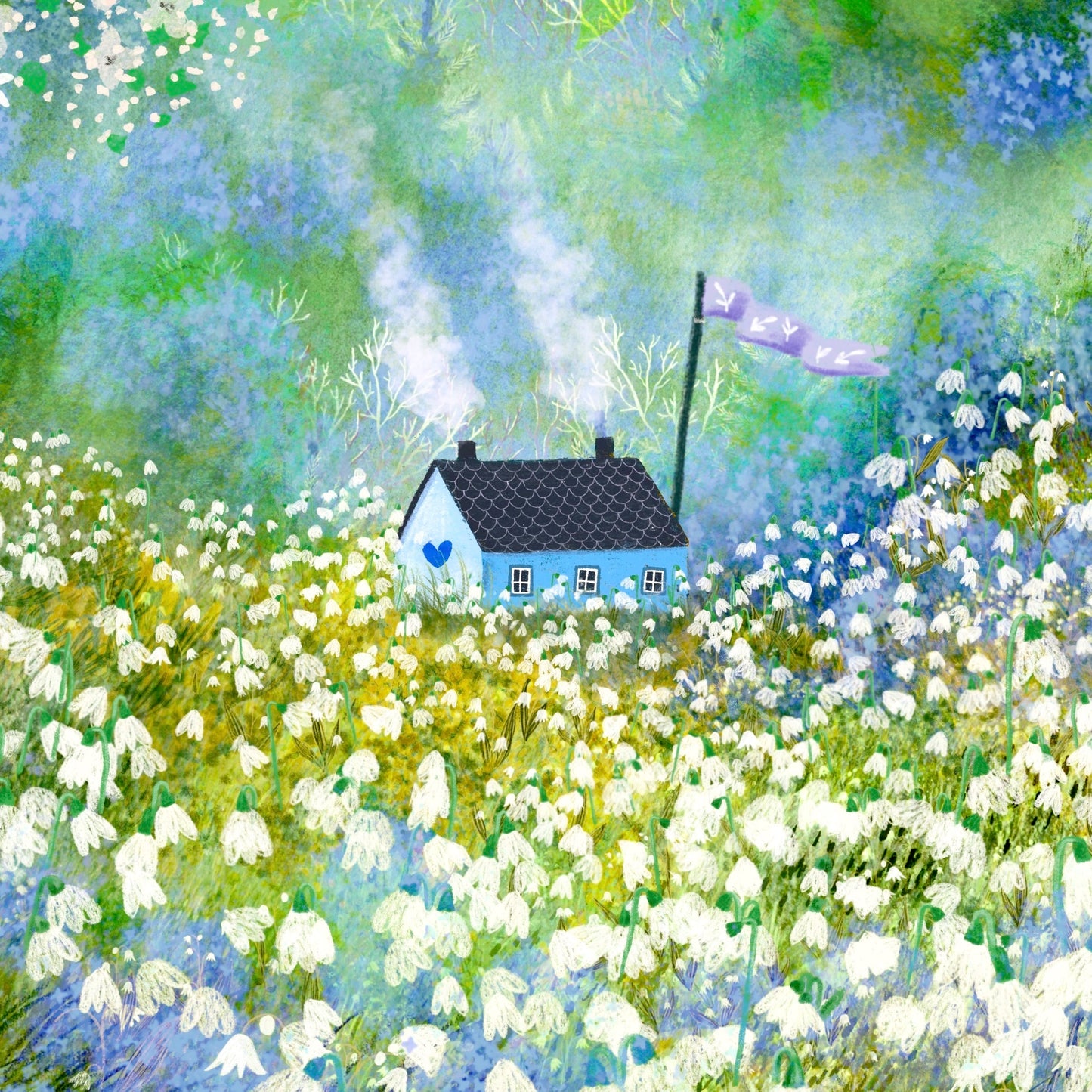 Giclée Fine Art Print "Spring in Full Bloom"