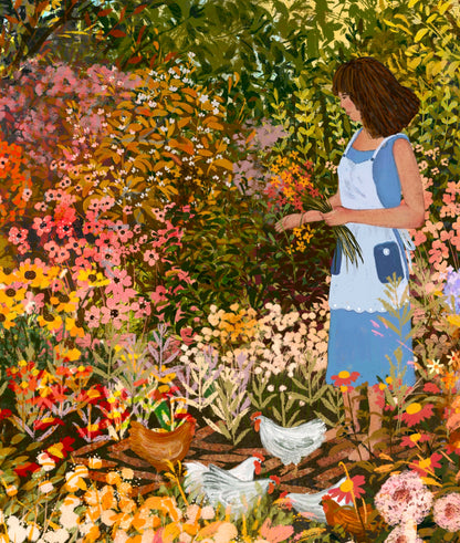 Giclee Fine Art Print "Countryside Garden"