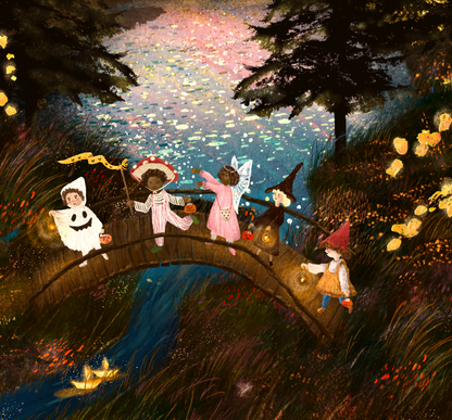 Giclee Fine Art Print  "Mystic Magic Night"