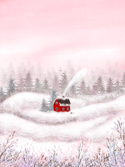 Giclee Fine Art Print "Snowy Winter Day"