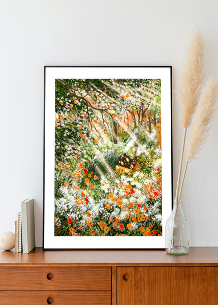 Giclee Fine Art Print "Orange Garden"
