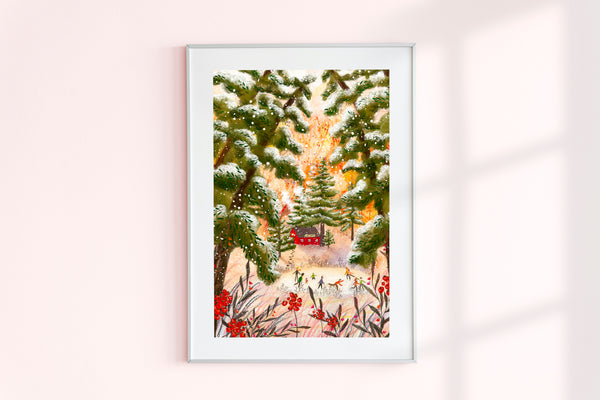 Giclée Fine Art Print "Happy Winter"