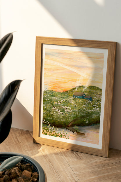 Giclee Fine Art Print "Sunset at Home"