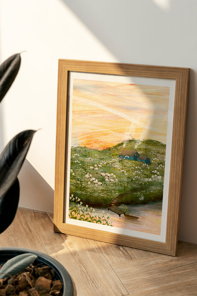 Giclee Fine Art Print "Sunset at Home"